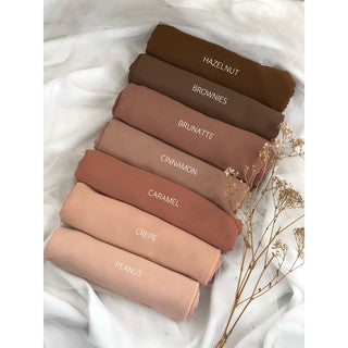 Brown Chiffon Pashmina Hijab | Zhaviah