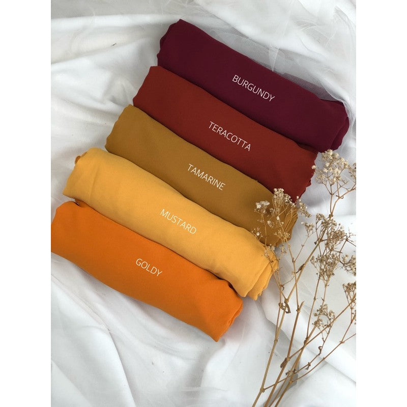 Yellow Chiffon Pashmina Hijab | Zhaviah