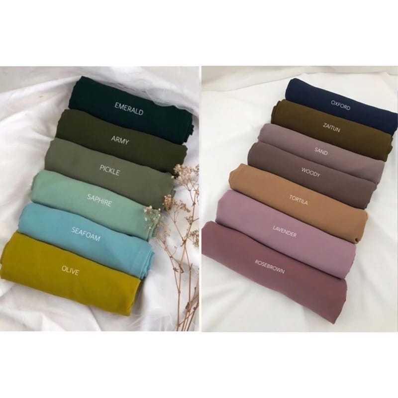 Green Chiffon Pashmina Hijab | Zhaviah