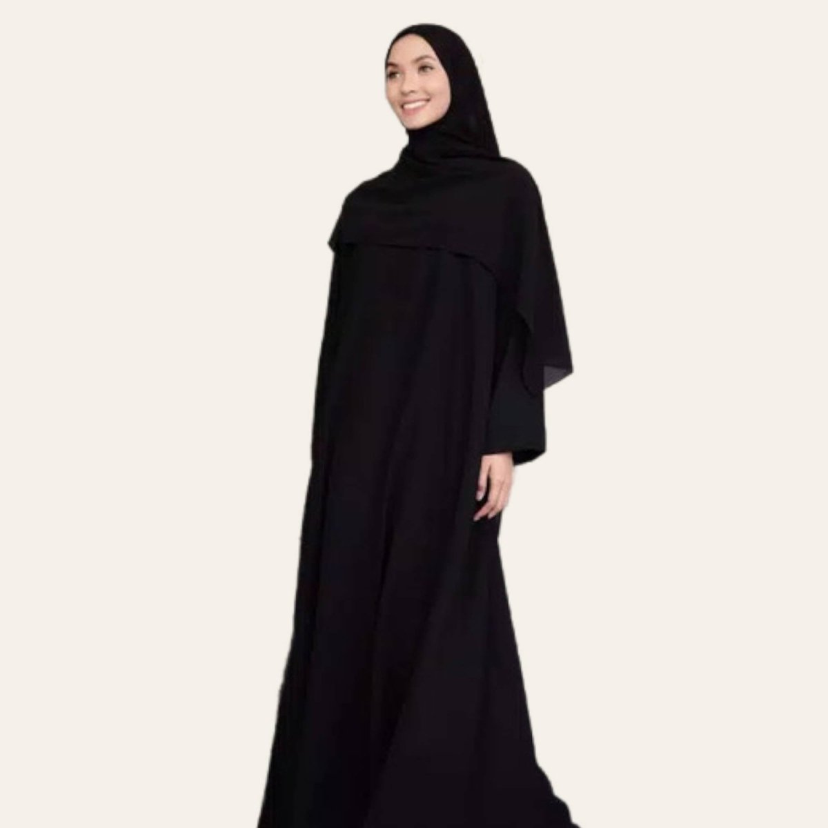 Black Turkish Abaya Muslim Dress for Women | Zhaviah Black Turkish Abaya Muslim Dress for Women | Zhaviah