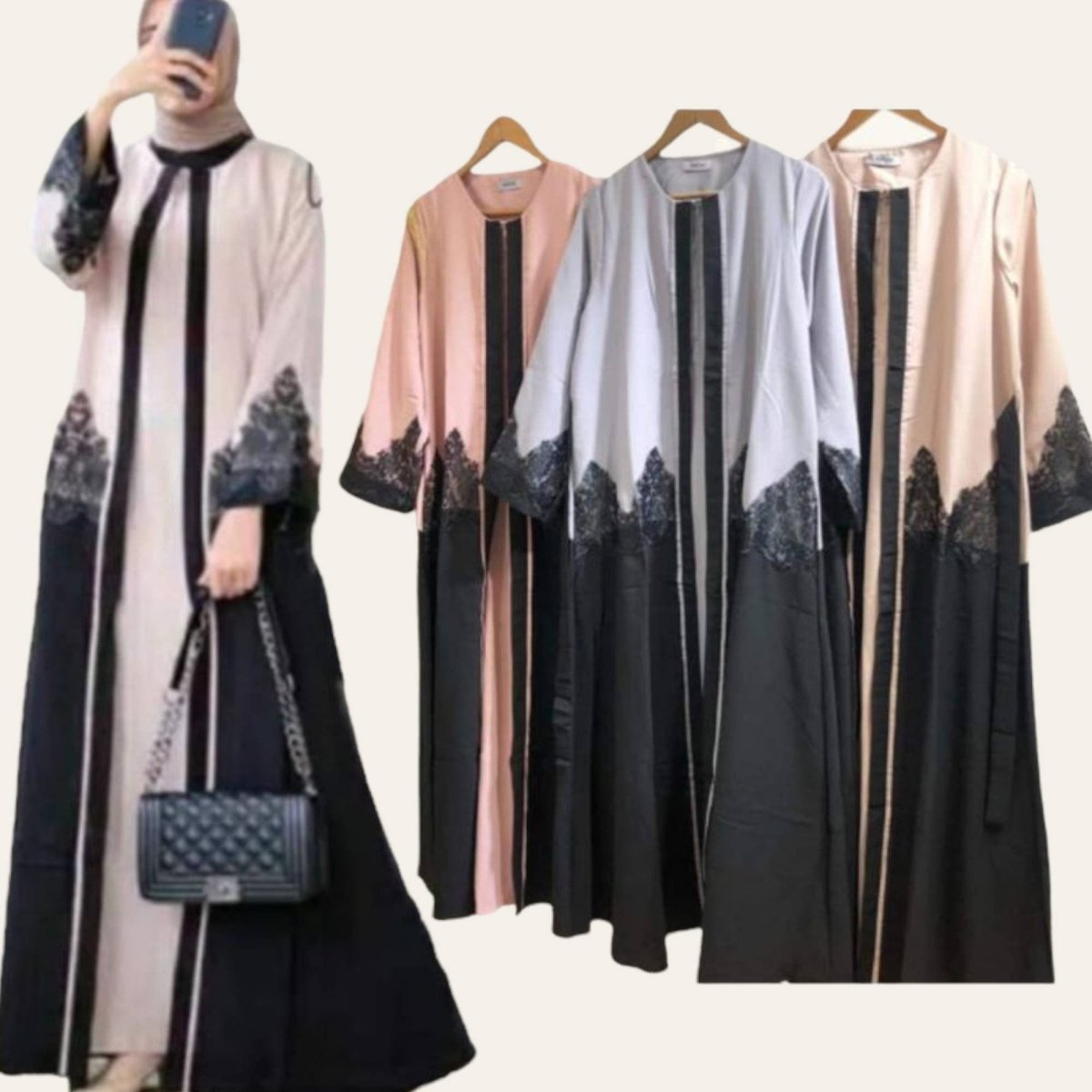 muslim open abaya for women
