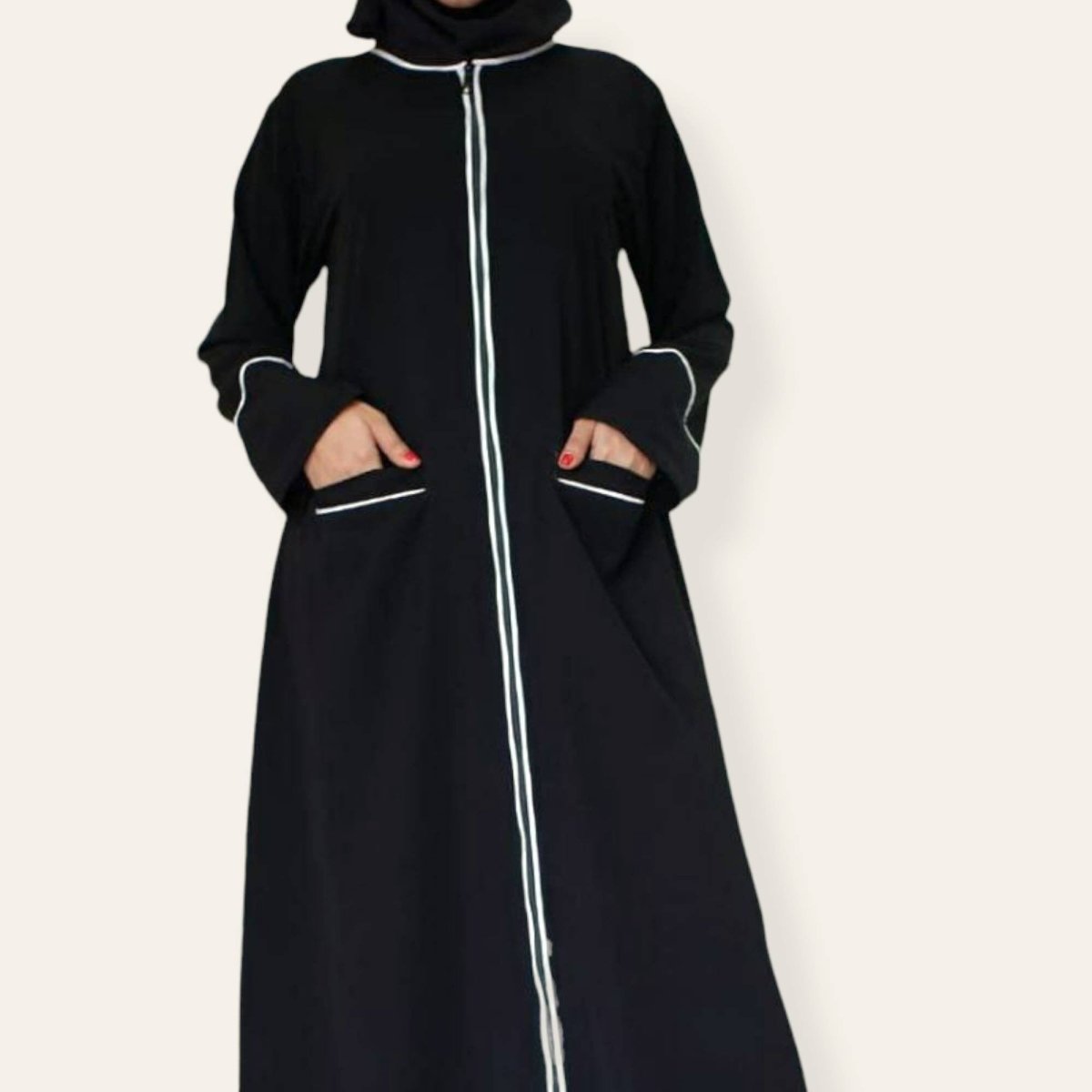 Women Black Abaya for Eid Dresses with Pocket | Zhaviah