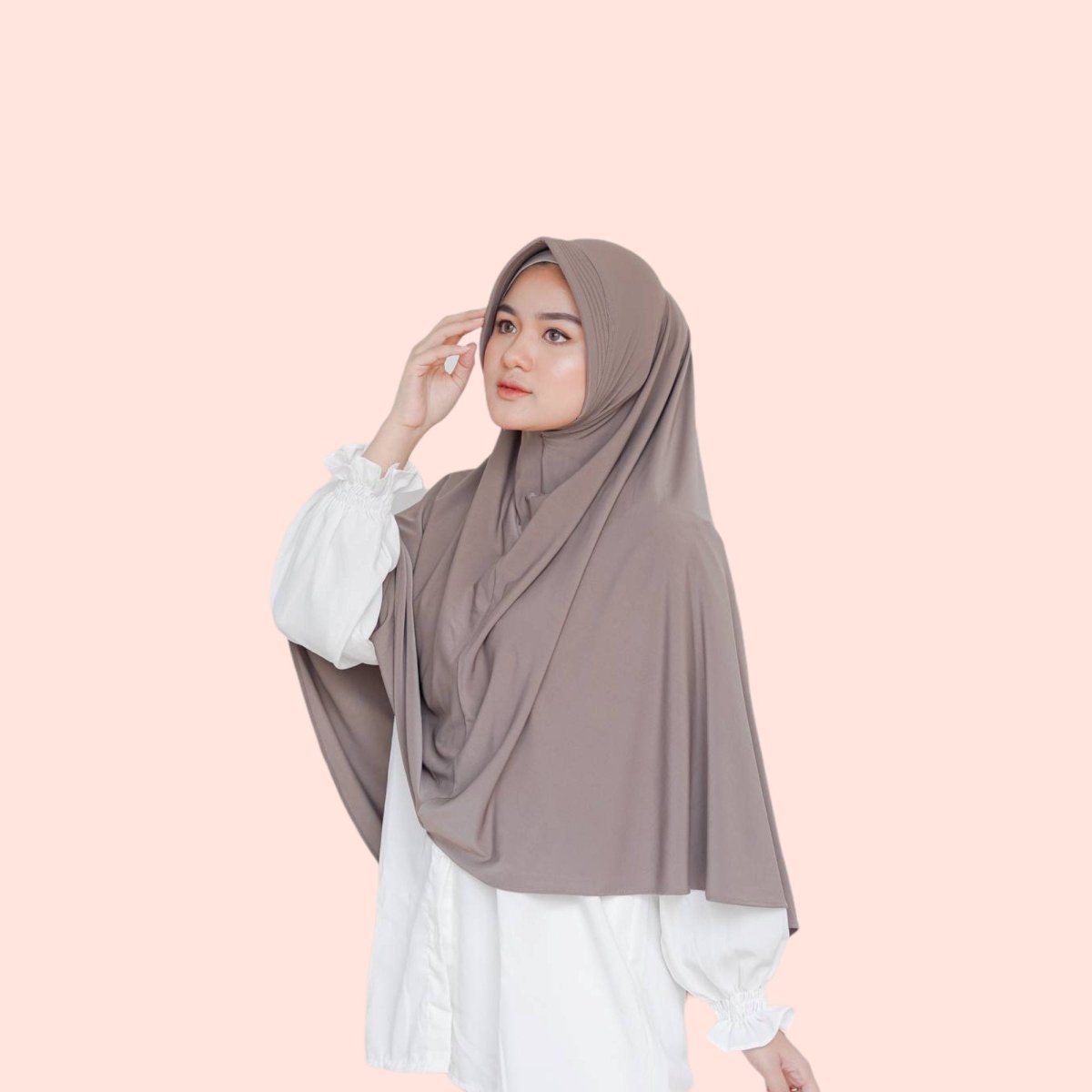 brown Malaysia Jersey Hijab for Women Scarf