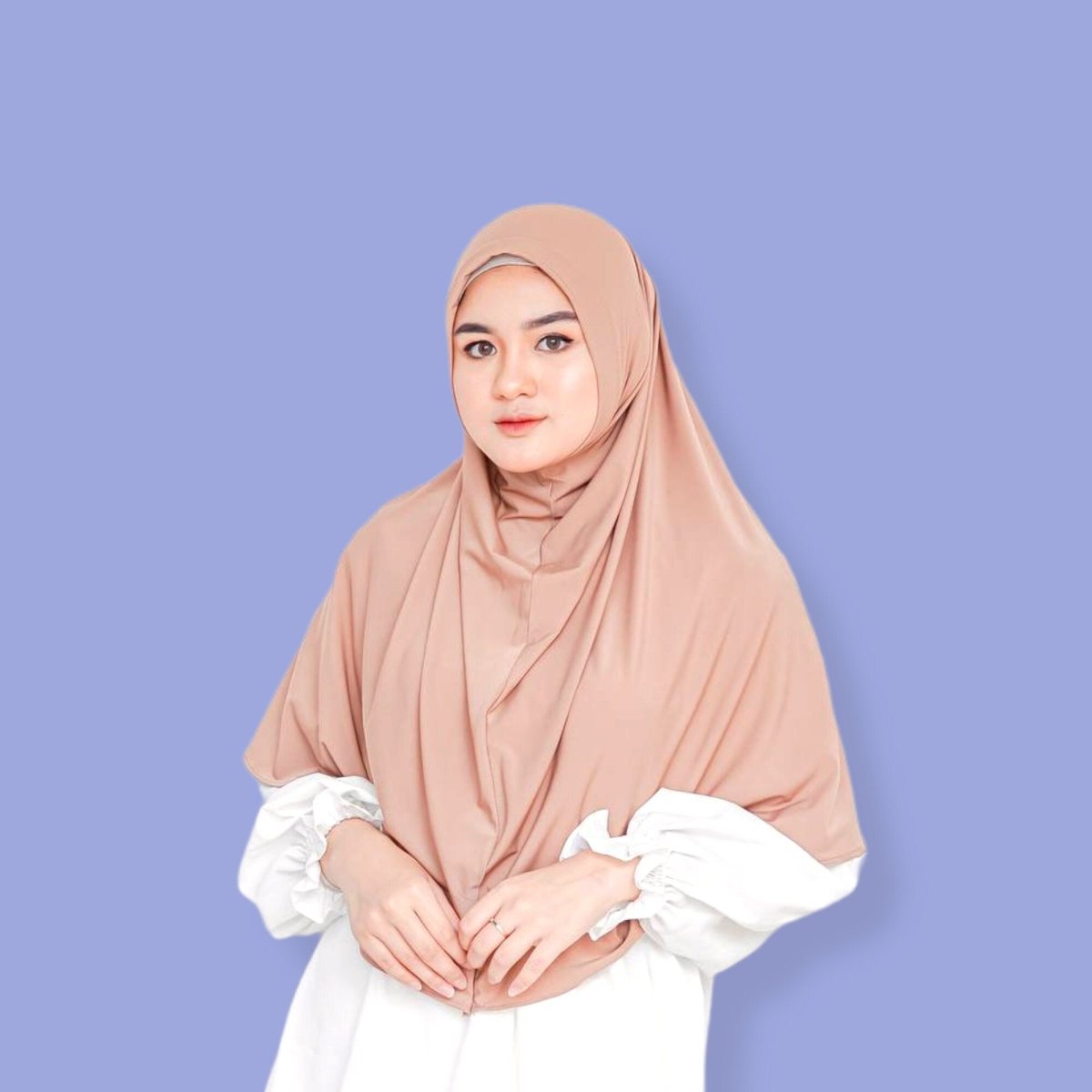 brown jersey hijab for women