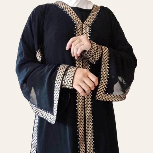 Black abaya for hajj umrah dress
