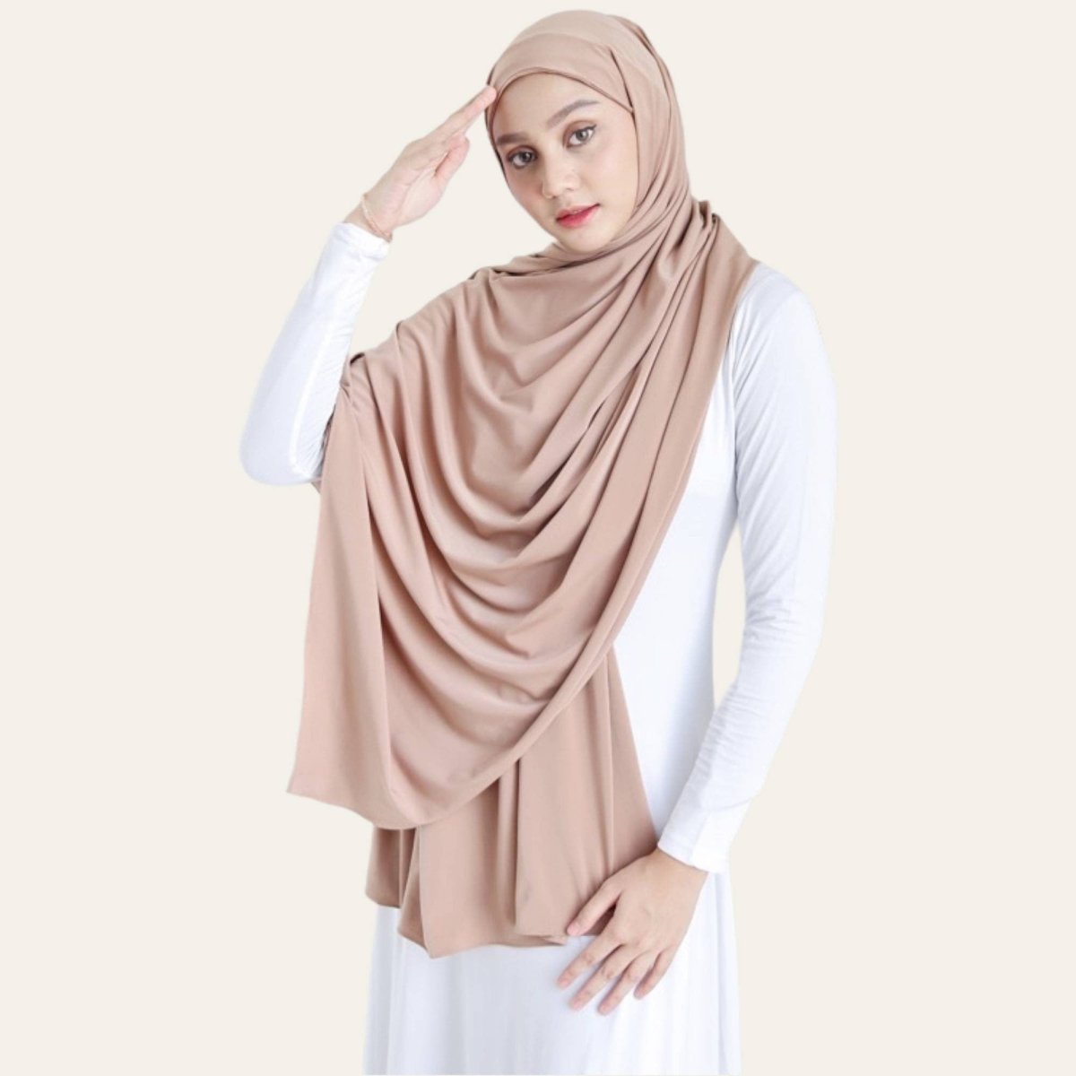 brown hijab shawl pashmina