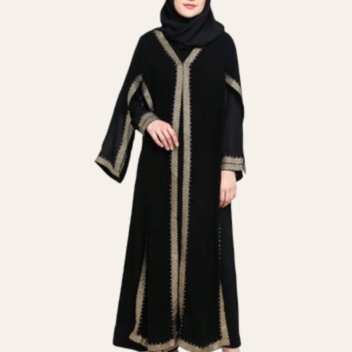 Black abaya for hajj umrah dress