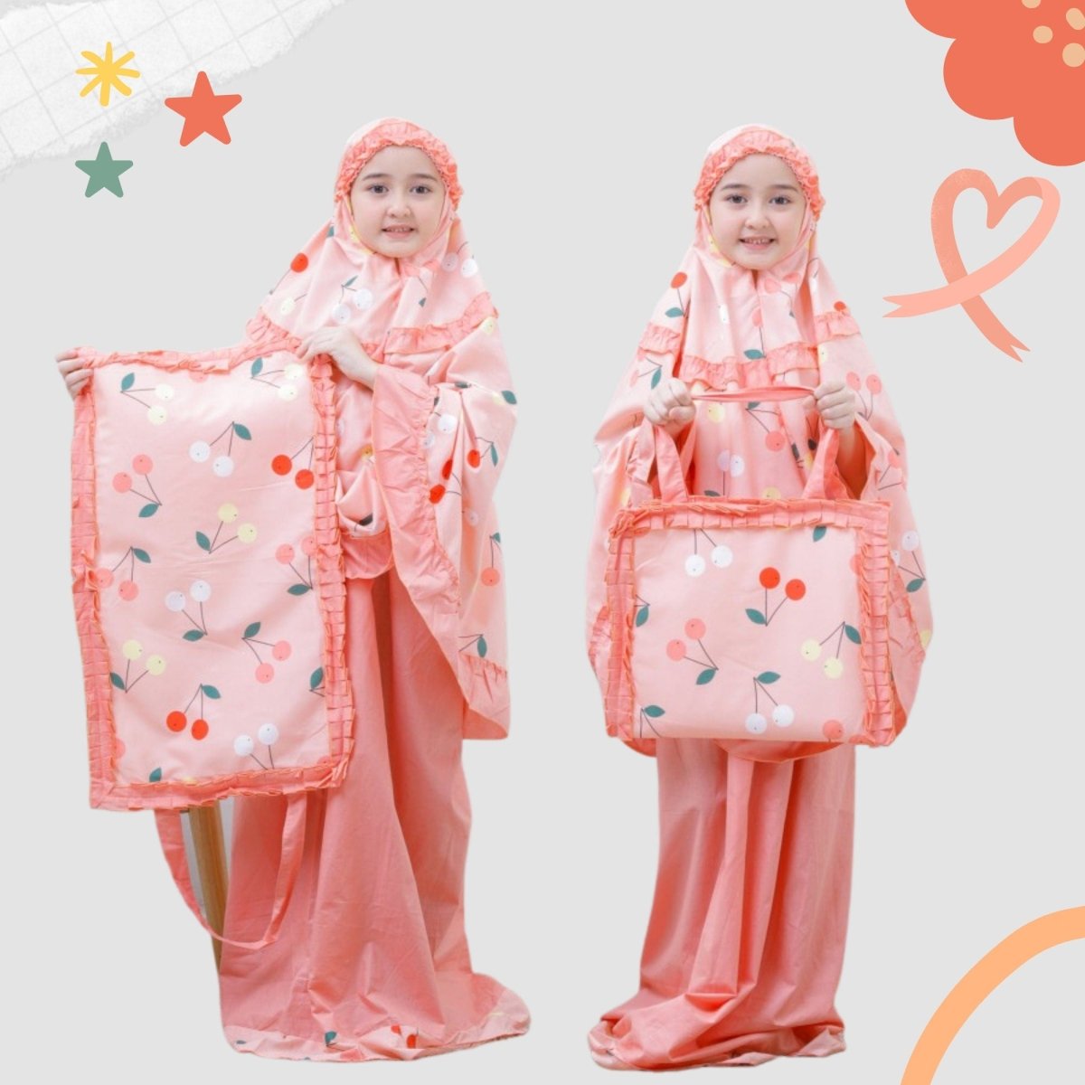 Muslim girl salah dress abaya for kids