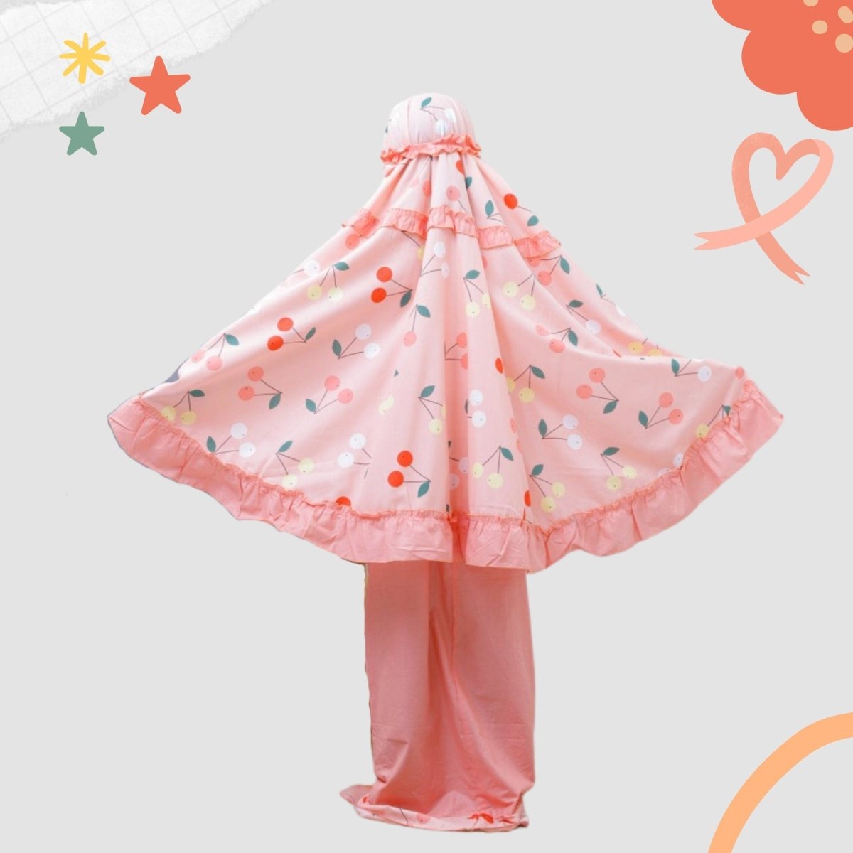 Muslim girl salah dress abaya for kids