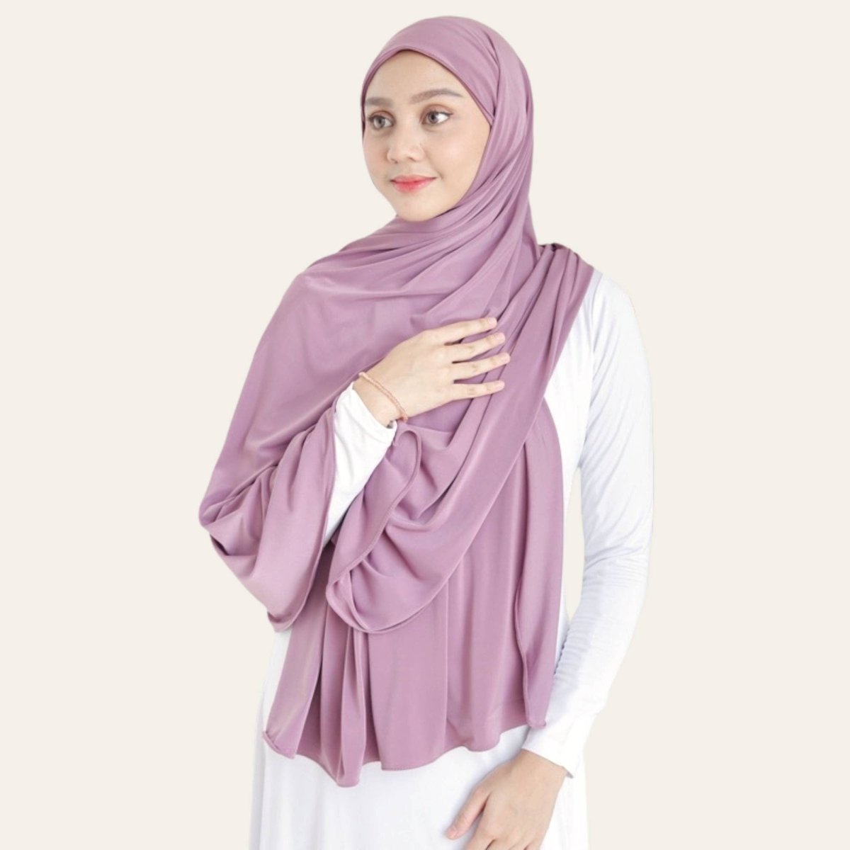 purple hijab shawl pashmina