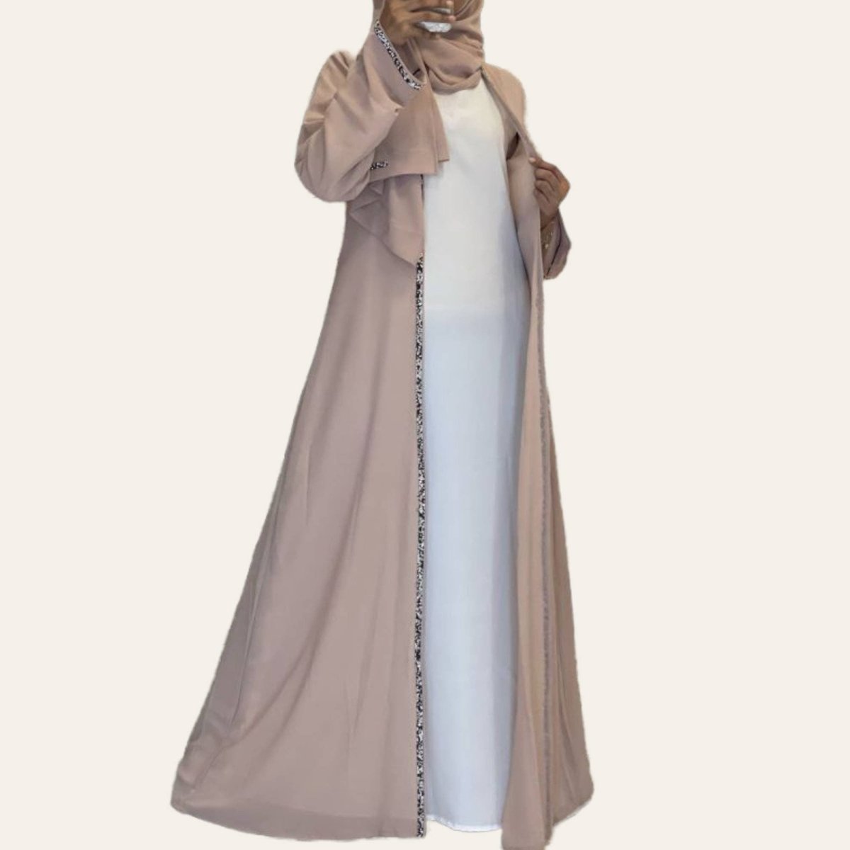 Abaya Dubai Outer Include Inner Dress for Woman Muslim