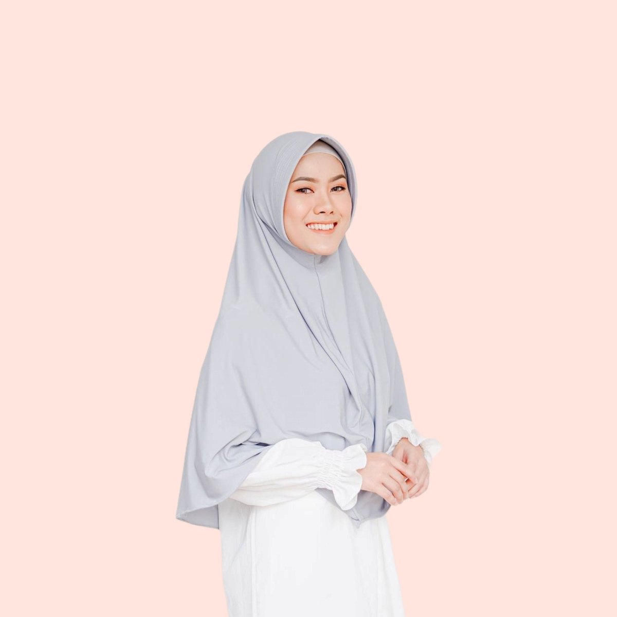 gray Malaysia Jersey Hijab for Women Scarf