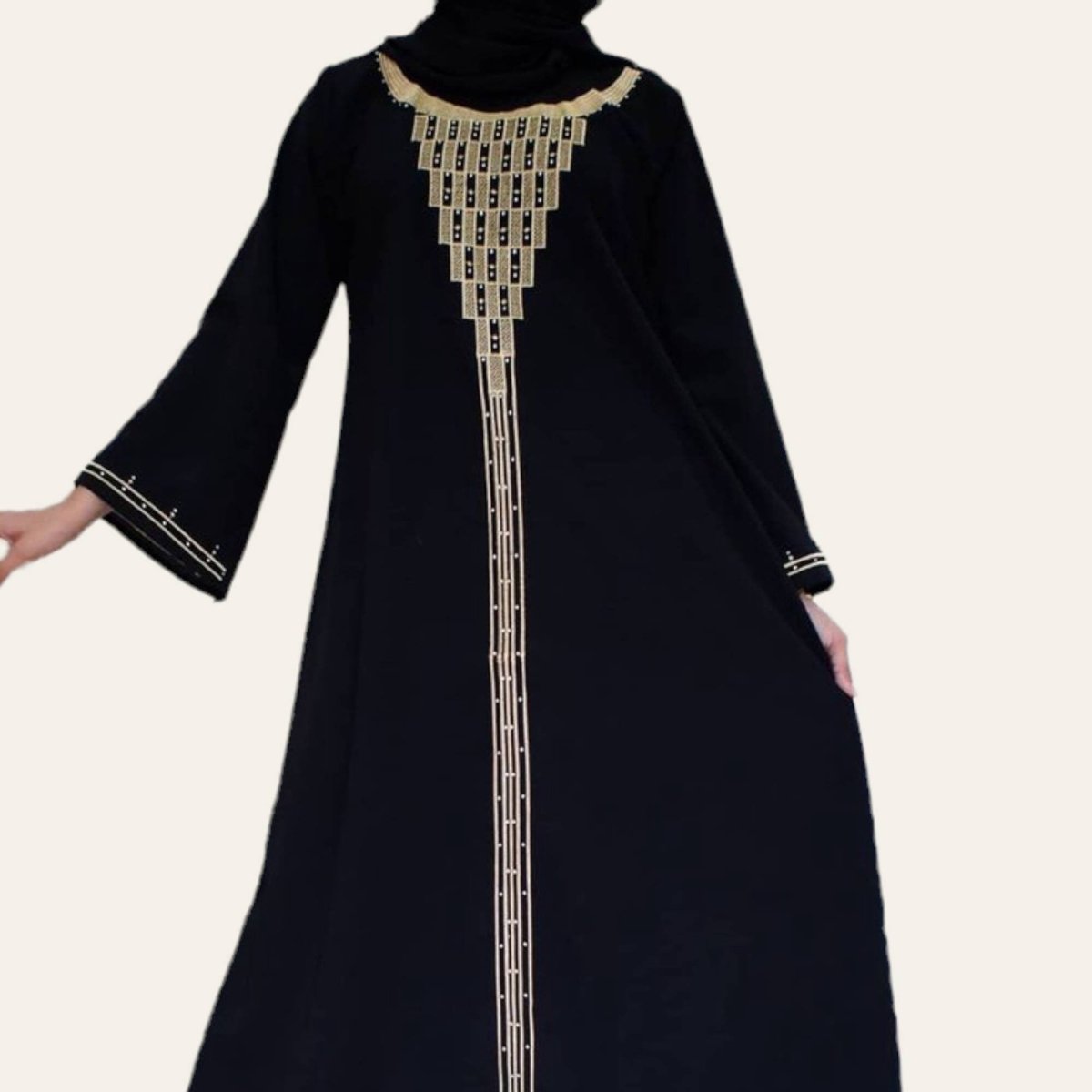 Women Black Saudi Abaya for Hajj and Umrah