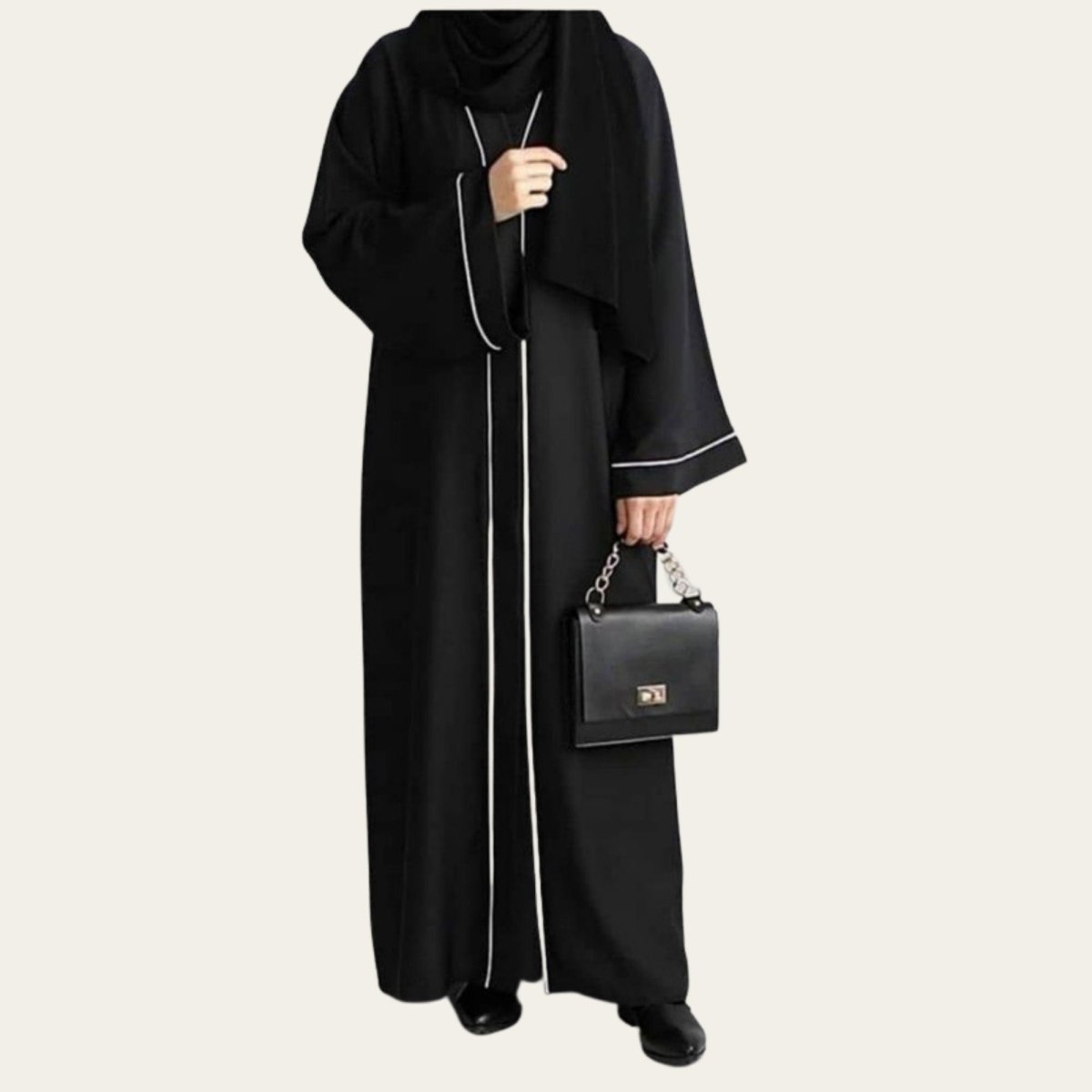Black Turkish Abaya for Hajj Umrah Dress