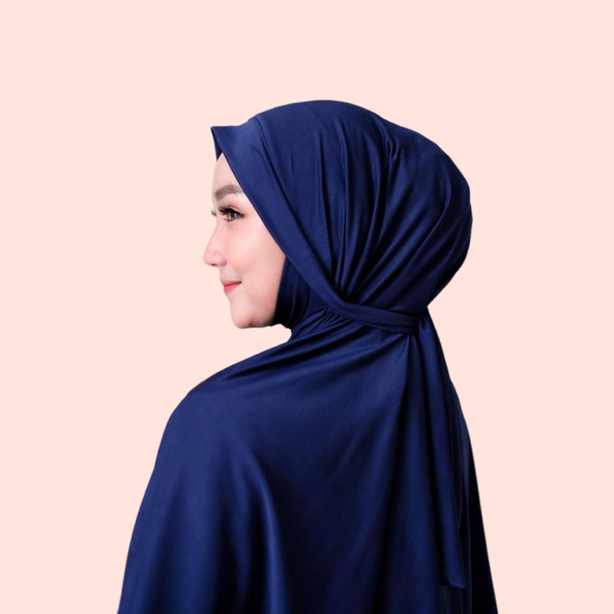 Navy Niqab Instant khimar