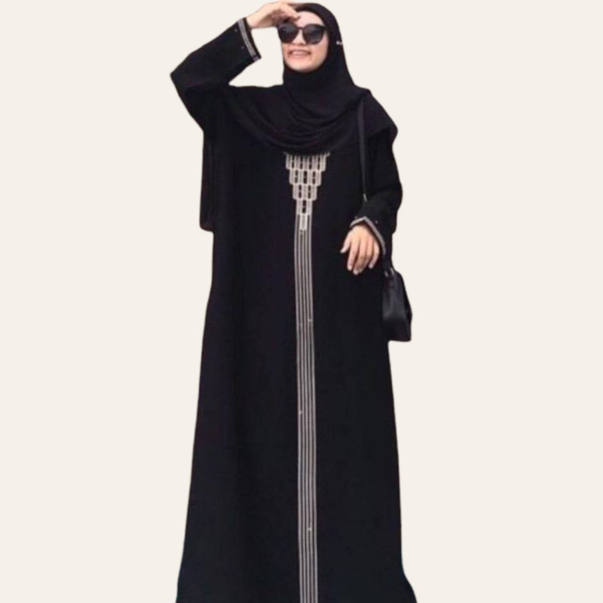 Women Black Saudi Abaya for Hajj and Umrah