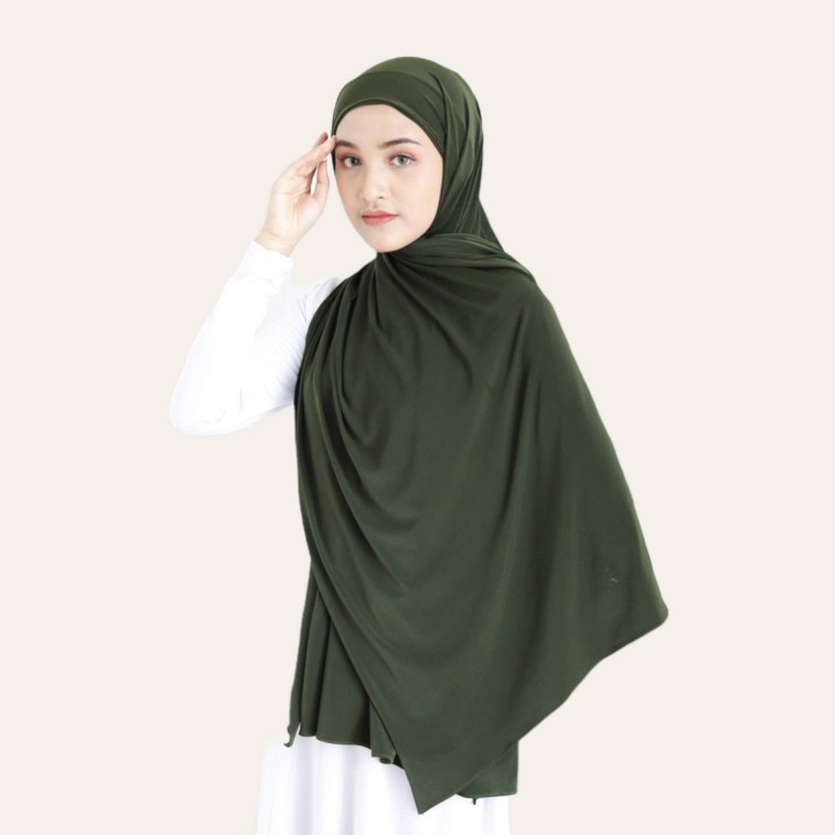 green army hijab shawl pashmina