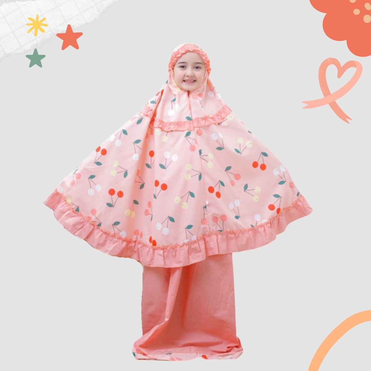 Muslim girl salah dress abaya for kids