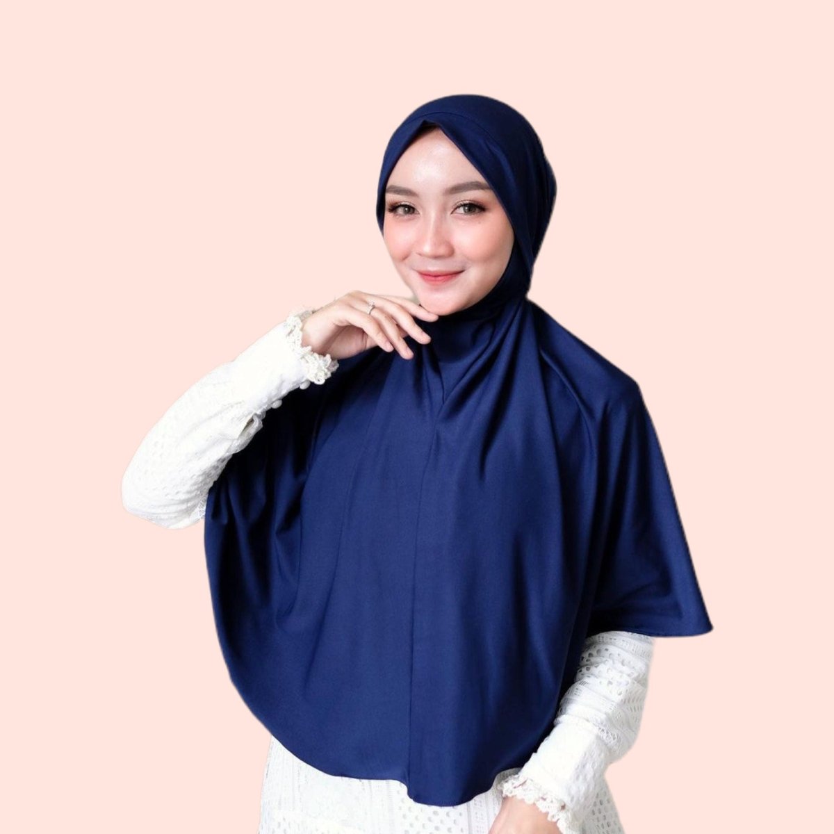 Women hijab blue