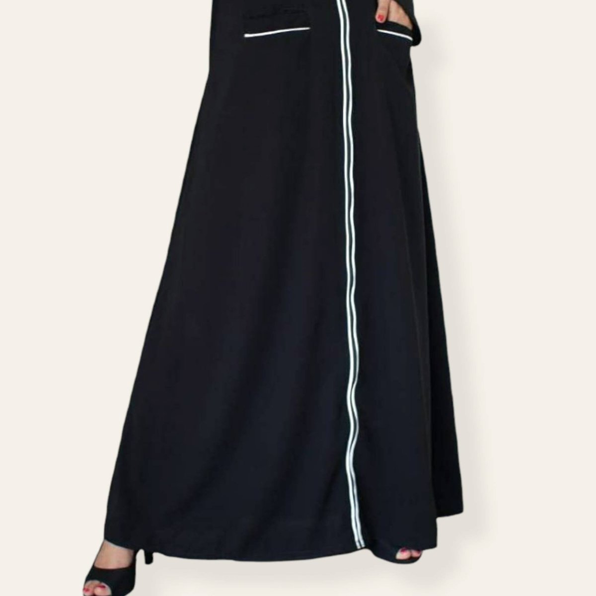 Women Black Abaya for Eid Dresses with Pocket | Zhaviah