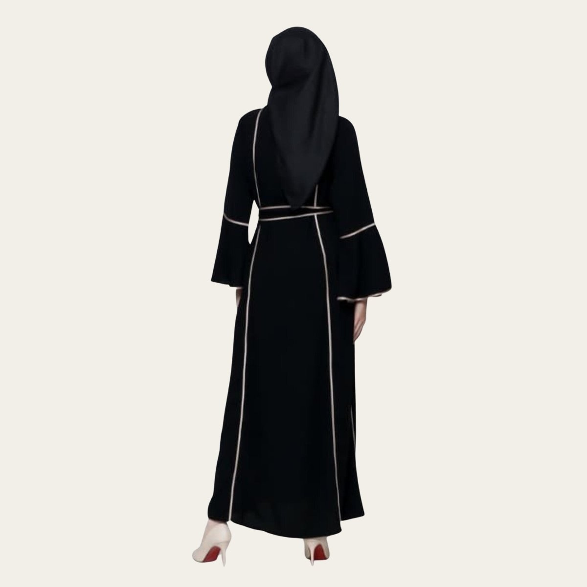 Black Abaya for Women with Belt | Zhaviah