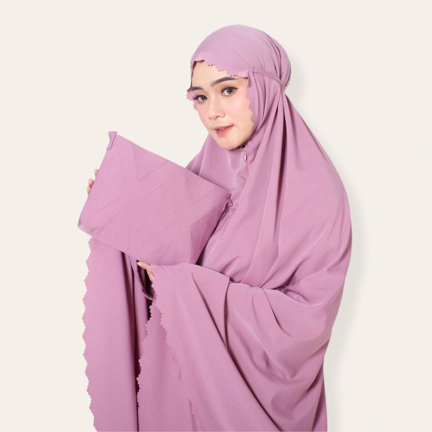 brown Modest Salah Prayer Robe Silk Abaya for Women Muslim