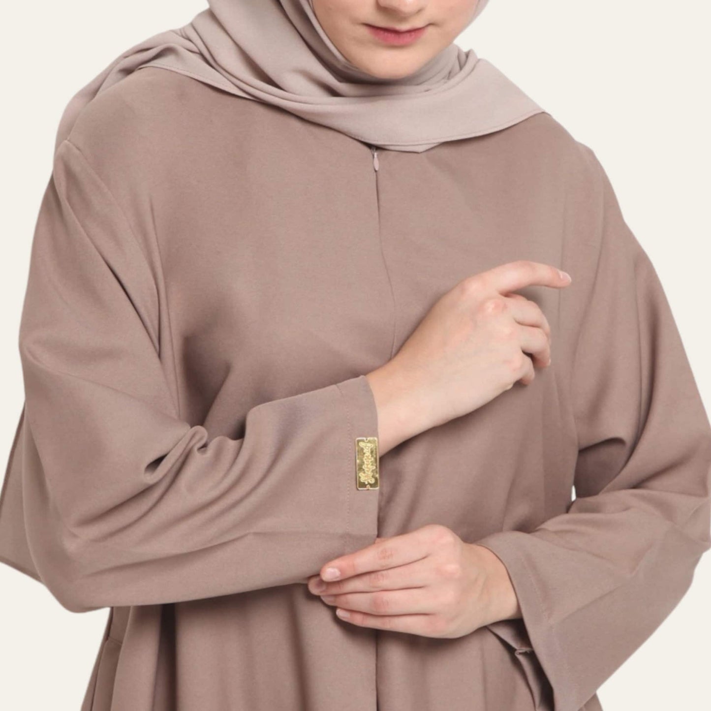 Brown Simple Modest Abaya Women for Hajj and Umrah | Zhaviah
