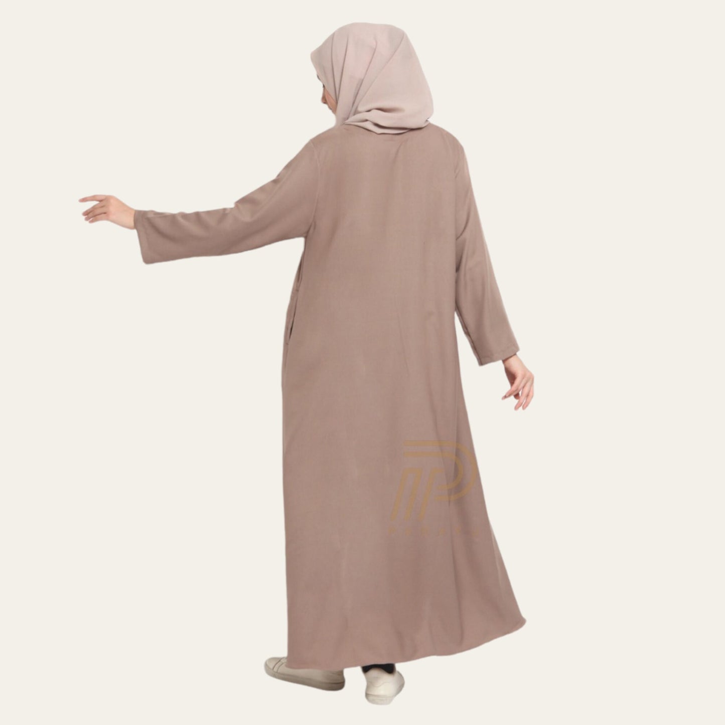 Modest Brown Abaya Dress for Hajj and Umrah | Zhaviah