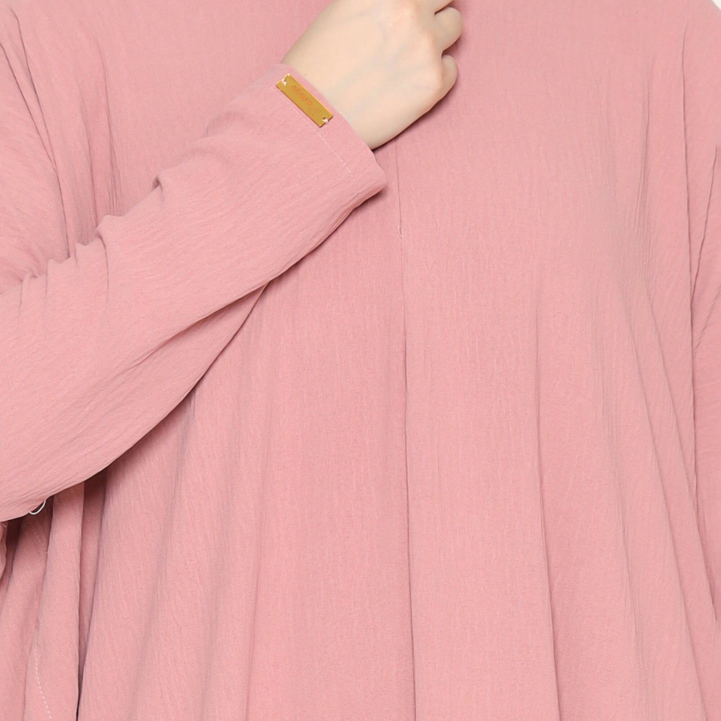 Pink Plain Abaya Eid Dress for Women | Zhaviah