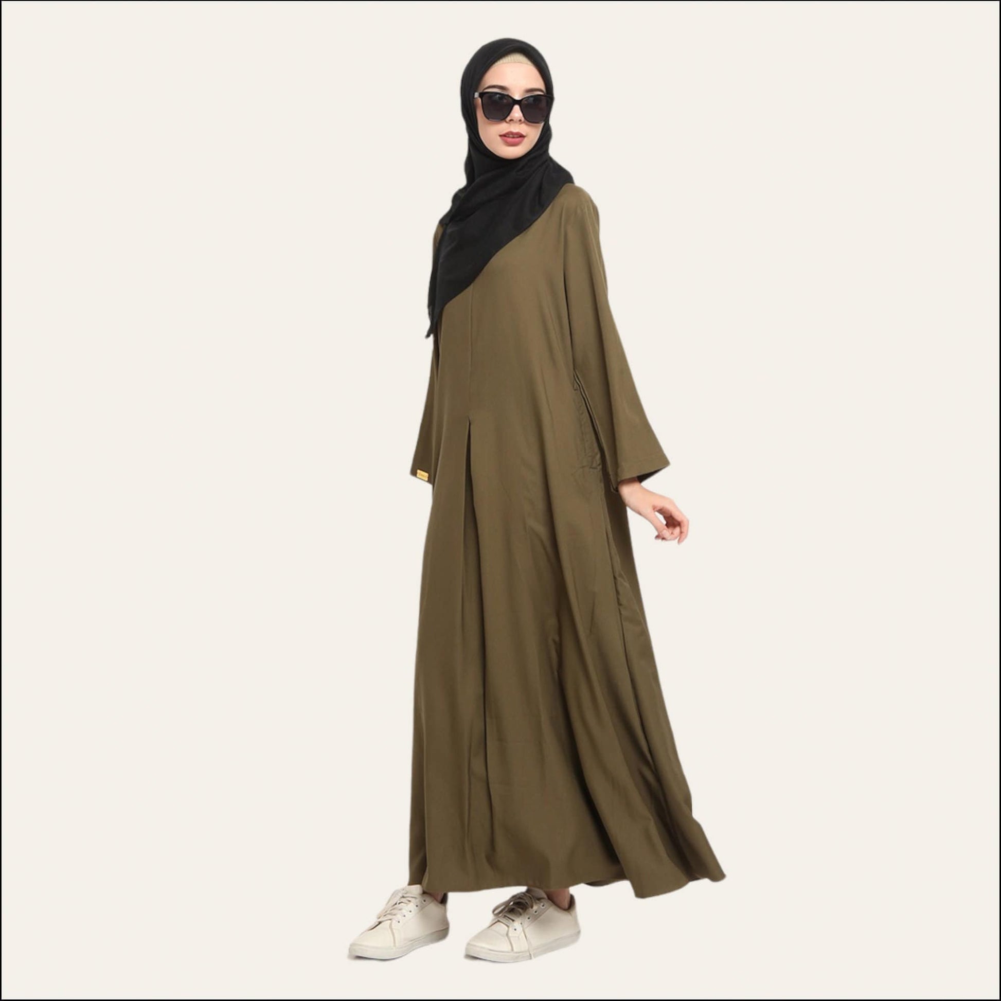 Green Abaya for Women, Long Abaya Dubai Dress | Zhaviah