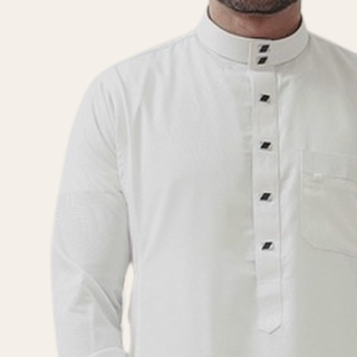 White Palestinian Thobe Modest Mens Wear | Zhaviah