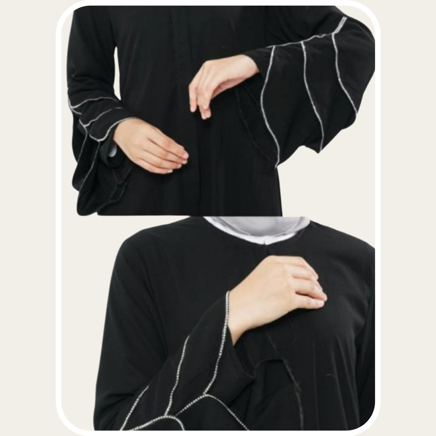 Flowy Black Abaya for Women Eid Dress | Zhaviah