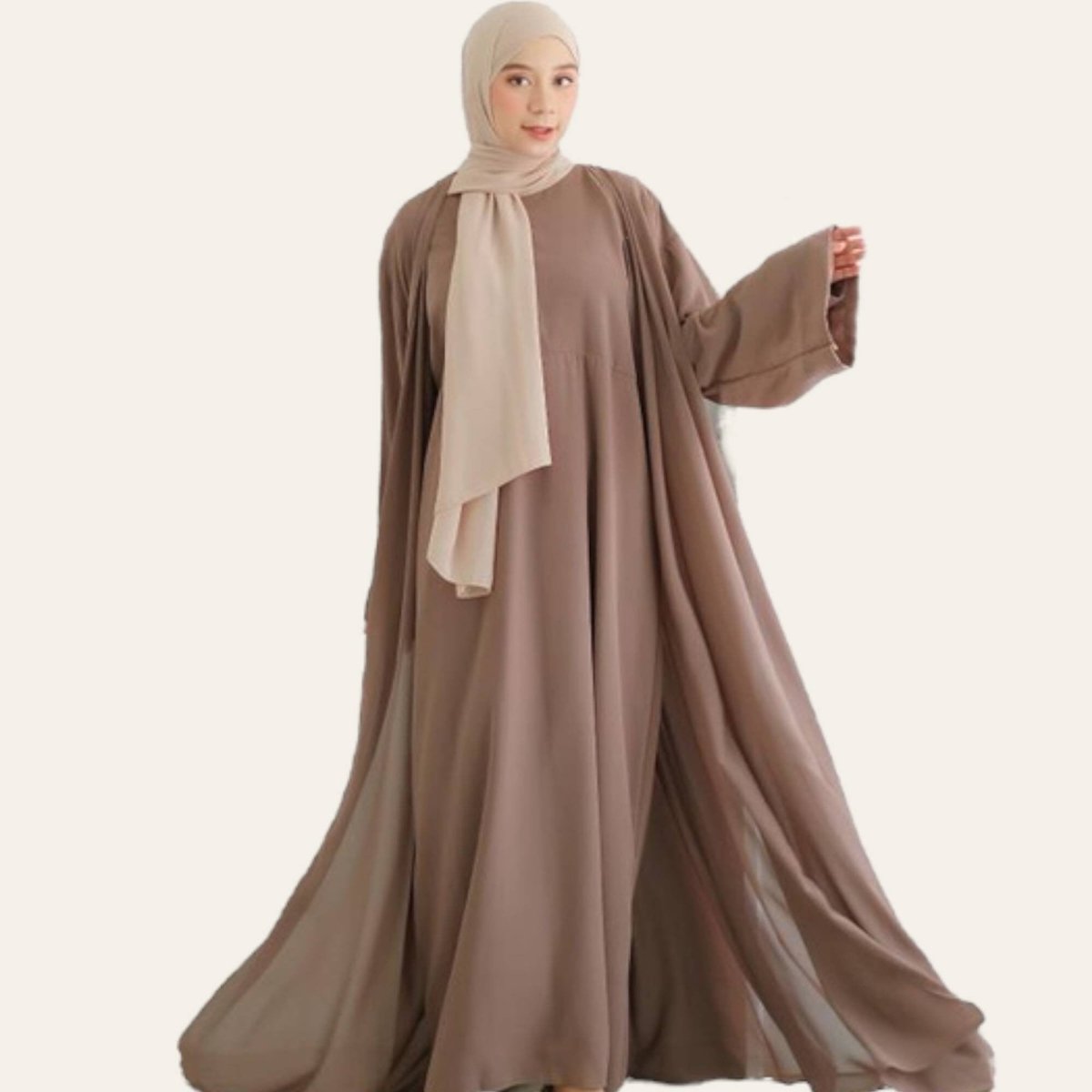 Brown Abaya for Women Modest Muslim Dress - Zhaviah