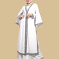 White Abaya for Women Modest Muslim Dress Hajj Umrah Clothing- Zhaviah