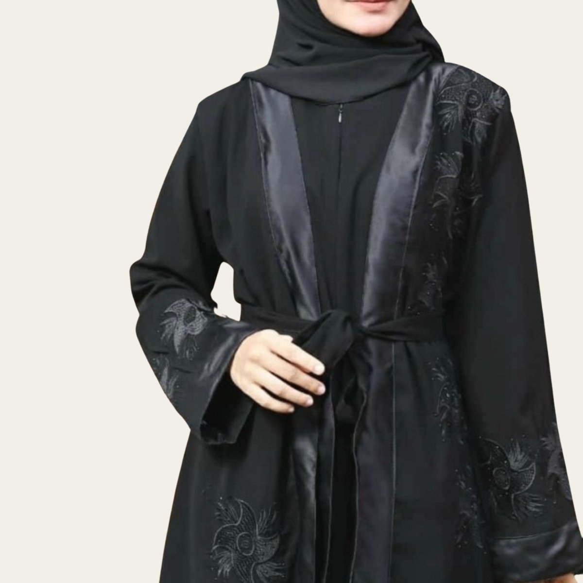 Black Luxury Abaya Eid Dress for Woman