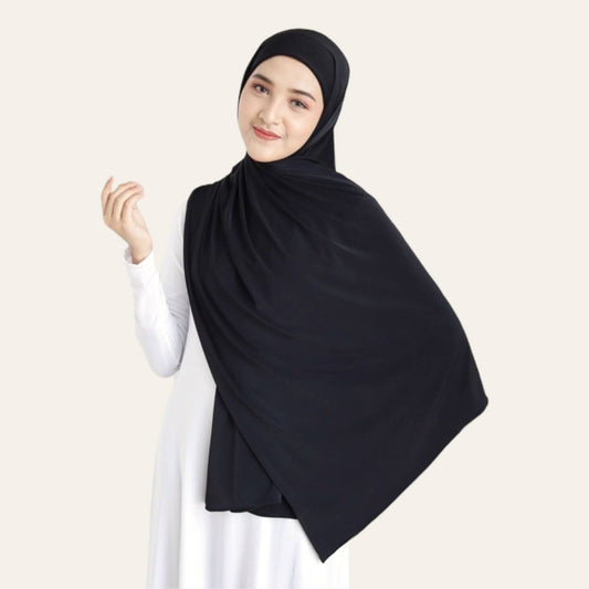 black hijab shawl pashmina