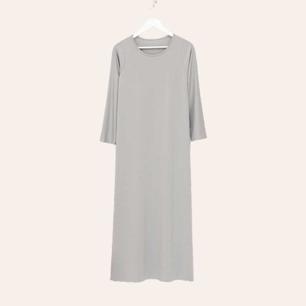 gray Basic Inner Dress Abaya for Women 