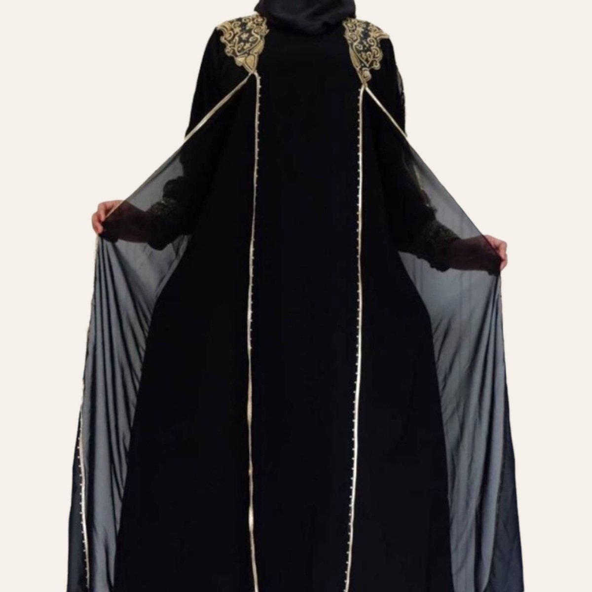 Black Abaya Outer Dubai for Women Muslim