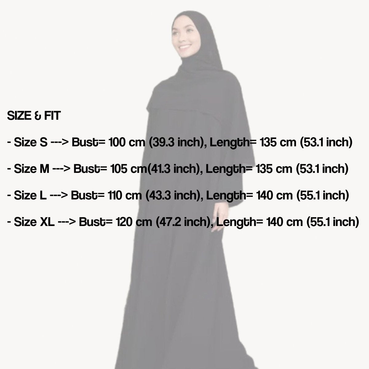 Black Turkish Abaya Muslim Dress for Women