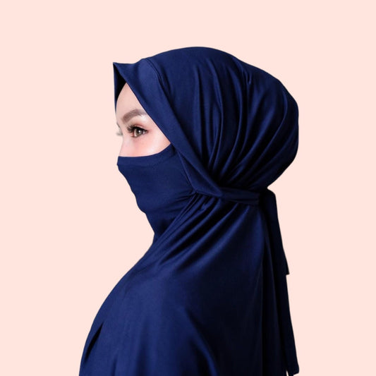Navy Niqab Instant Hijab