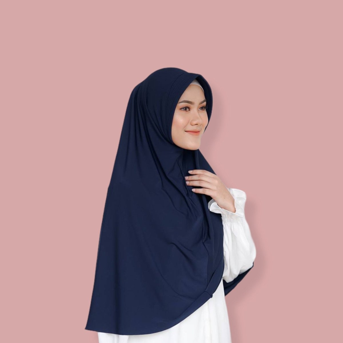 blue khimar veil for woman hijab