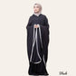 Black Abaya Set Salah Prayer Dress for Women Muslim