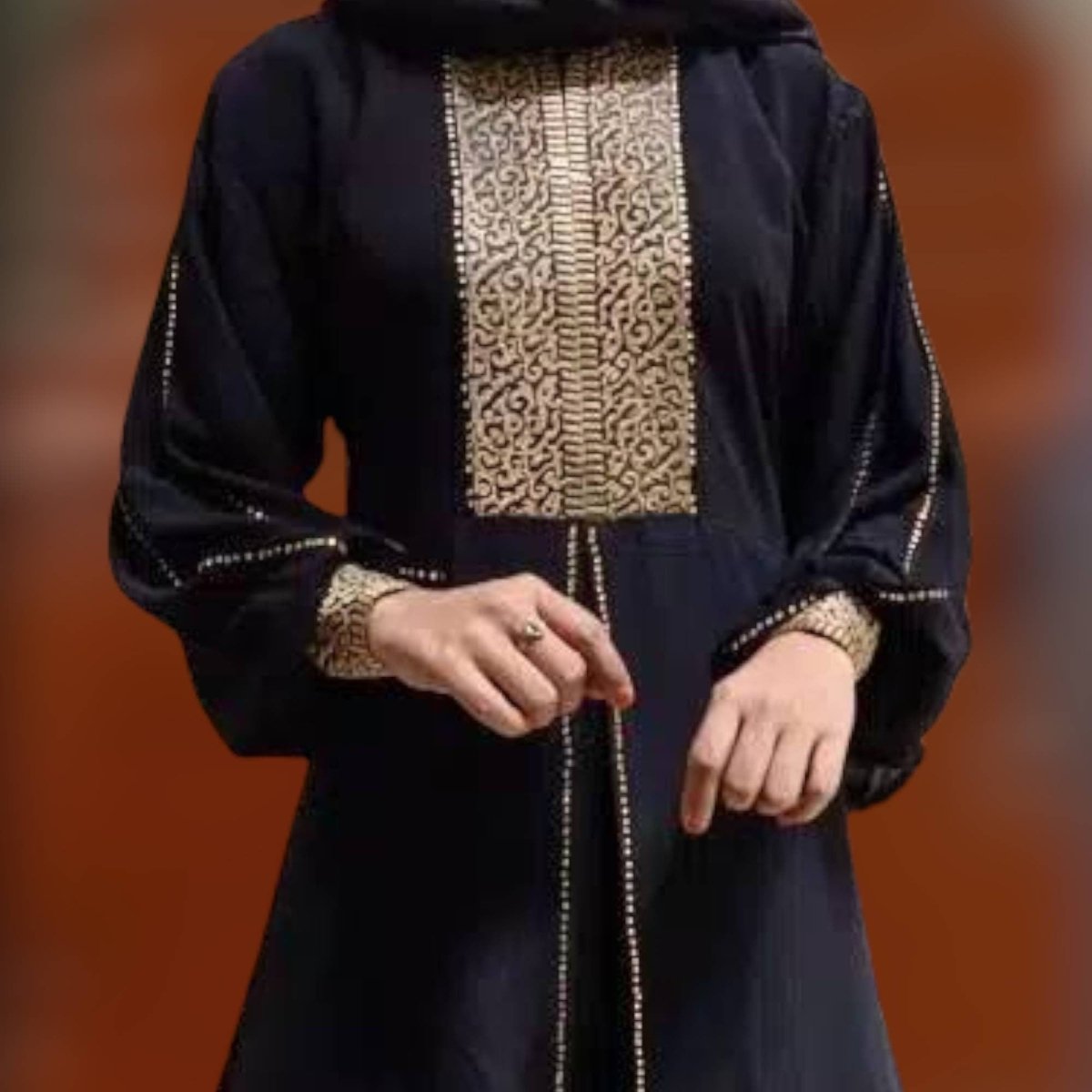Luxury Abaya Black Dubai Dress For Hajj and Umrah