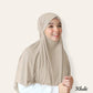 beige jersey hijab for women