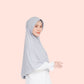 gray Malaysia Jersey Hijab for Women Scarf