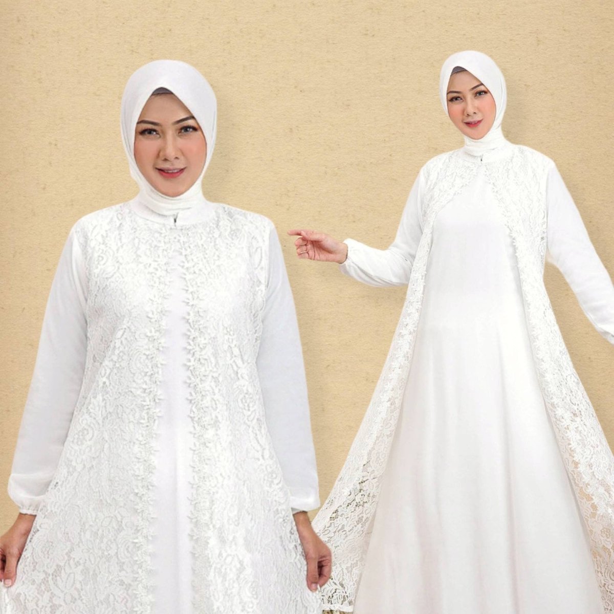 Hajj Clothing White Abaya for Women - Zhaviah