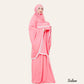 pink Abaya Set Salah Prayer Dress for Women Muslim