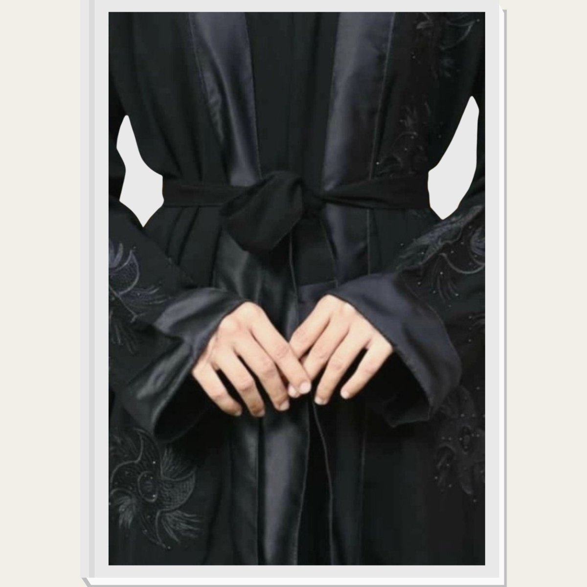 Black Luxury Abaya Eid Dress for Woman