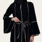 Black Abaya for Women with Belt | Zhaviah