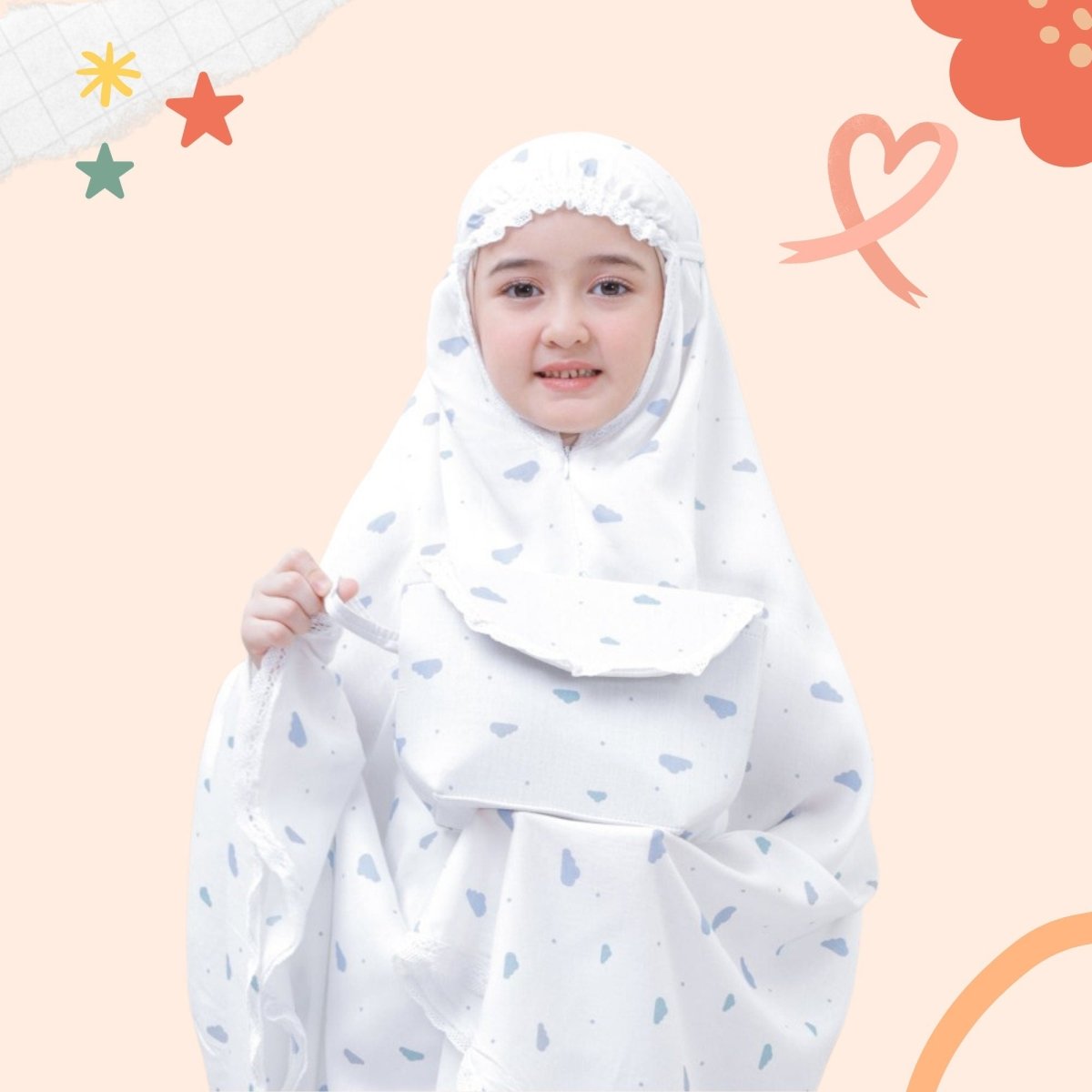 Muslim kids girl prayer dress abaya